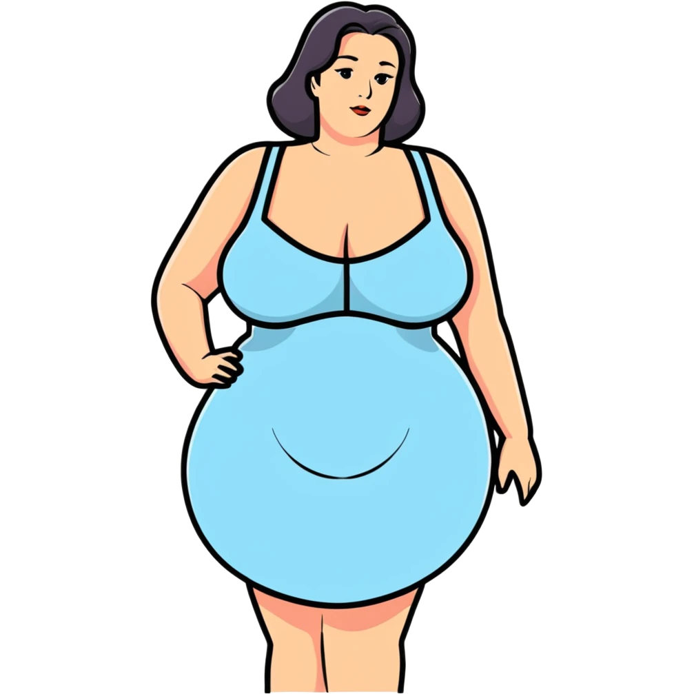 big-breasted woman emoji