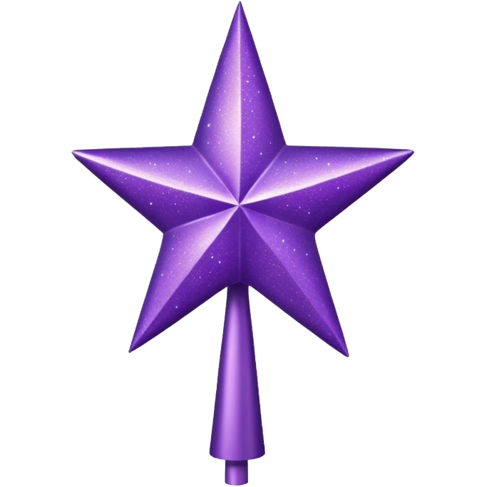 purple tree topper emoji