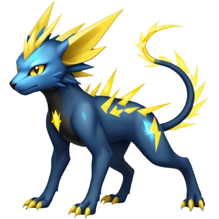 Manectric-Luxray-Draco-Fakémon-hybrid-creature (full body), 4 legs emoji