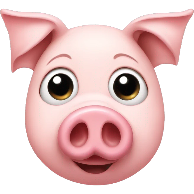 Pig nose pinky emoji