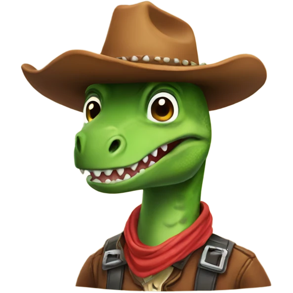 cowboy dinosaur  emoji