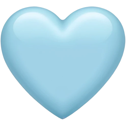 pastel blue heart emoji