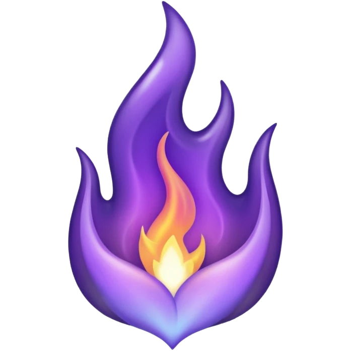purple flame emoji