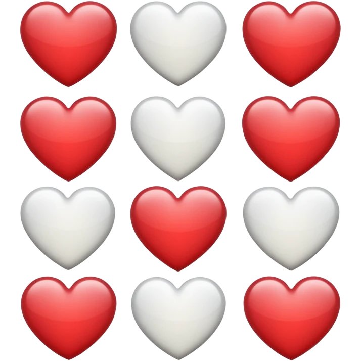 Hearts white one emoji
