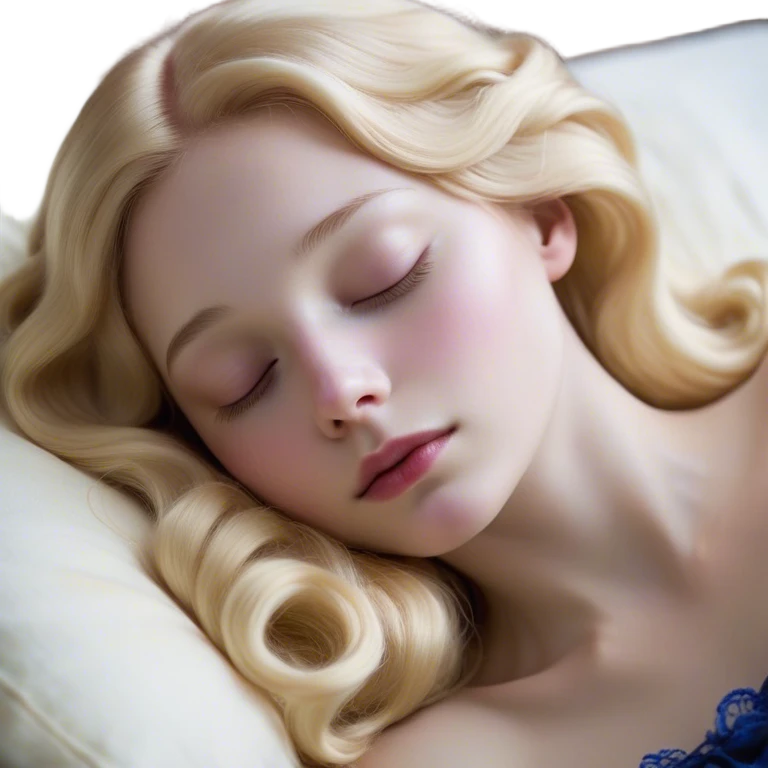 Cinematic Realistic Sleeping Beauty (Aurora) Portrait, with porcelain-like skin featuring a natural rosy flush, illuminated by soft lighting that highlights the gentle contours of her face. Her golden blonde hair flows in soft, detailed waves with subtle highlights that shimmer in the light. Her deep violet-blue eyes radiate warmth and innocence, framed by arched brows and long lashes. With a soft, serene smile, she holds a delicate rose gently in one hand, her other hand resting lightly by her side. She is dressed in her classic pink gown, the fabric rich in texture with delicate folds that catch the light. A golden crown rests atop her head, gleaming with royal refinement. The portrait captures a soft, glowing aura, blending realism with an ethereal sense of beauty and timeless enchantment. emoji
