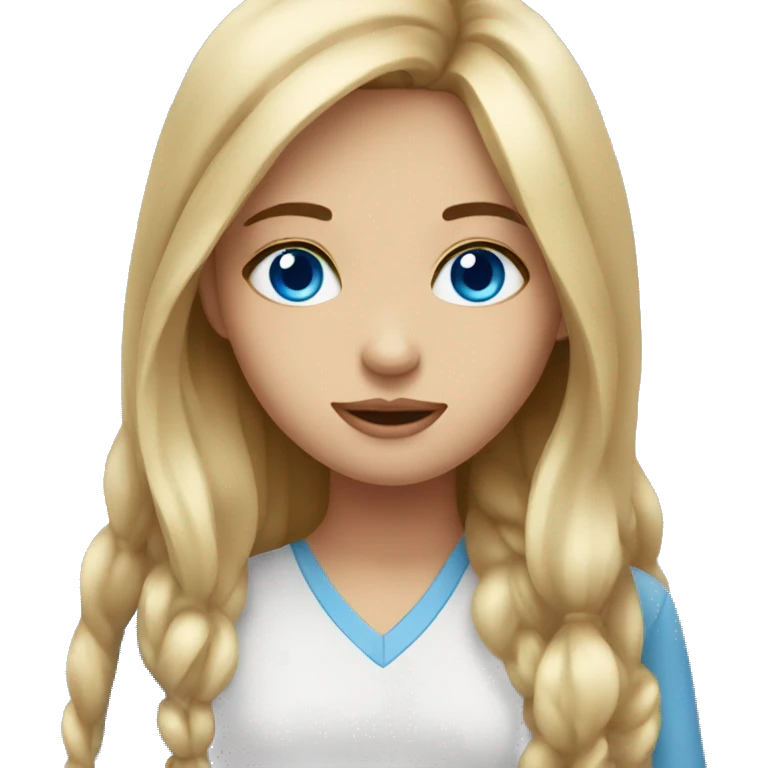 Girl wt Blue eyes emoji