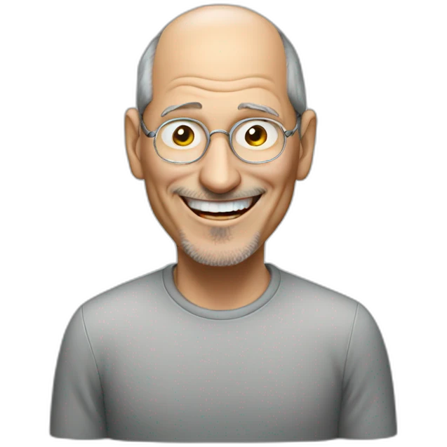 Steve job laughing emoji