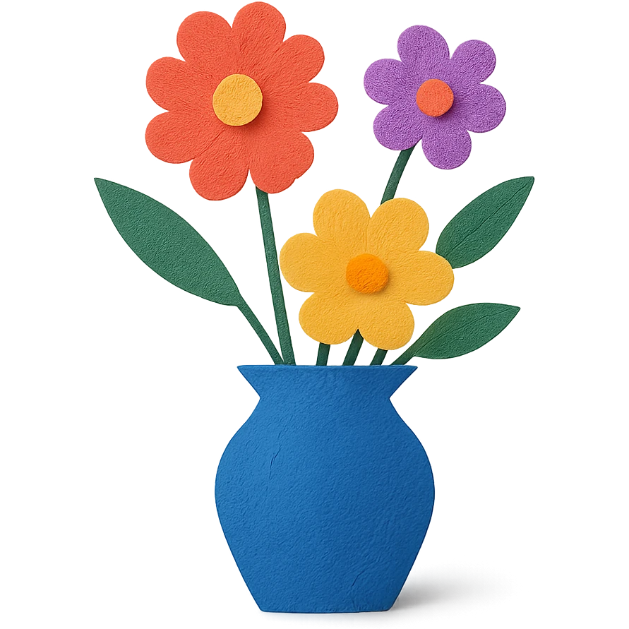 a vase with flowers emoji
