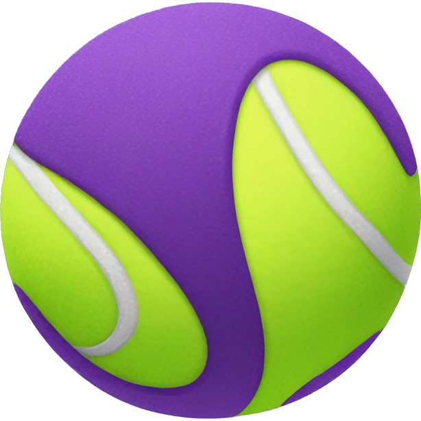 Purple tennis ball emoji