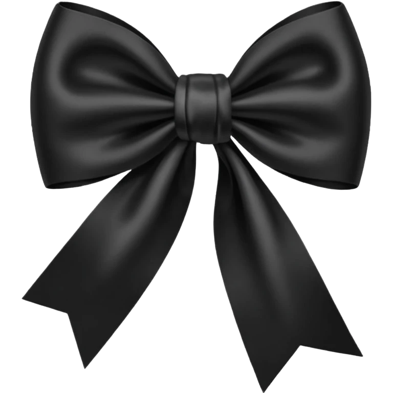 Black bow emoji