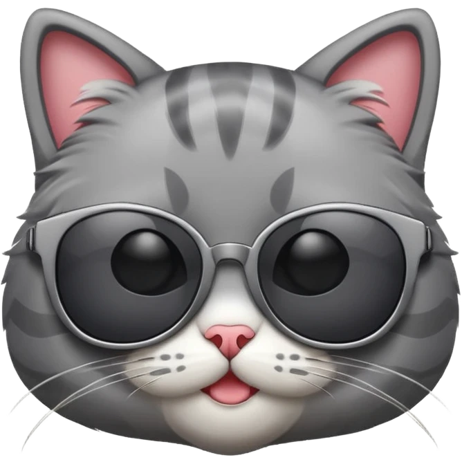 Cat with sunglasses emoji