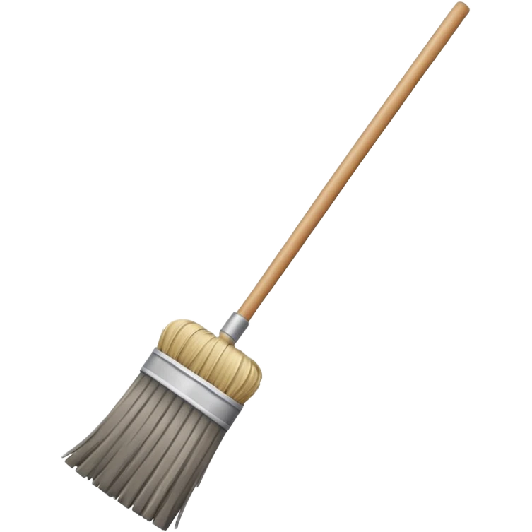 create a broom emoji sweeping away some dust  emoji
