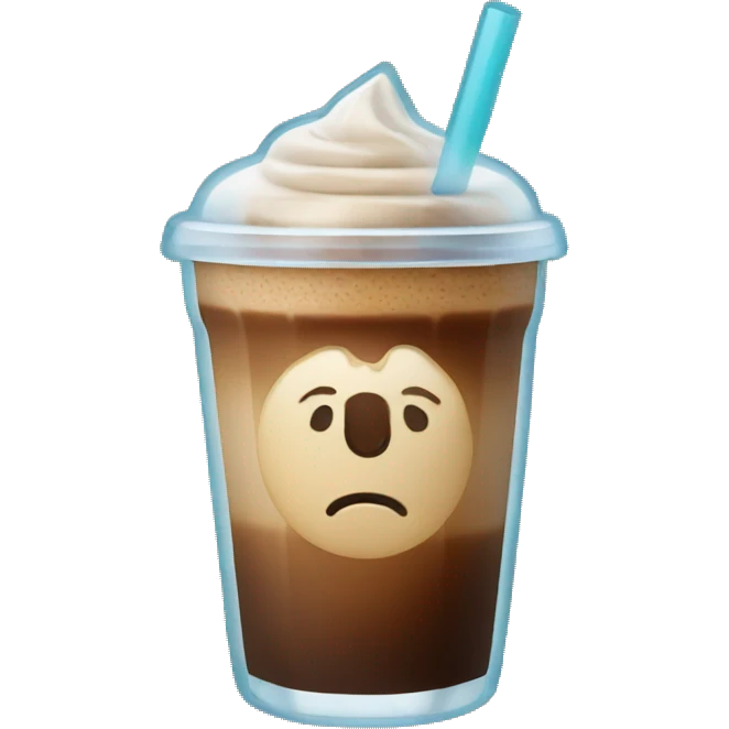 Ice coffee emoji
