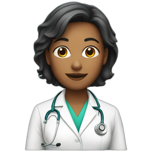 handsome female doctor emoji