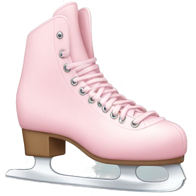 pastel pink ice skates emoji