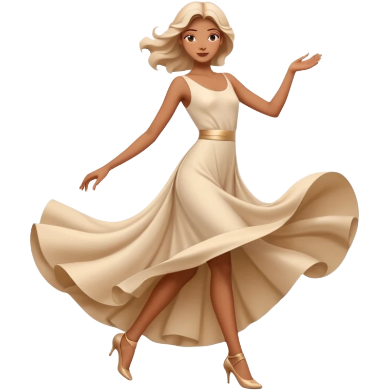 elegant pose with flowing lines emoji