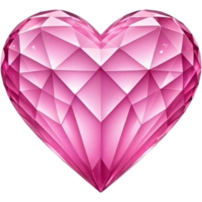 Pink crystals heart upsidedown  emoji