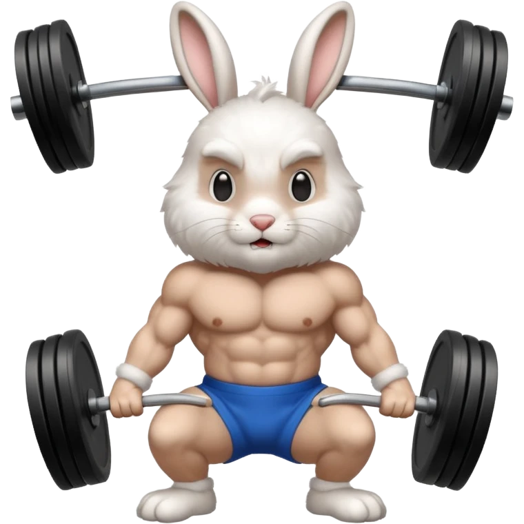  weightlifting rabbit emoji