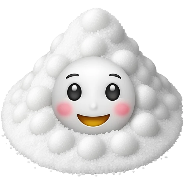 happy emoji with a pile of salt emoji