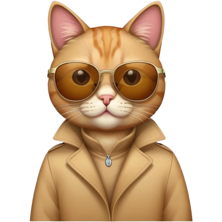 Cat wearing sunglasses emoji