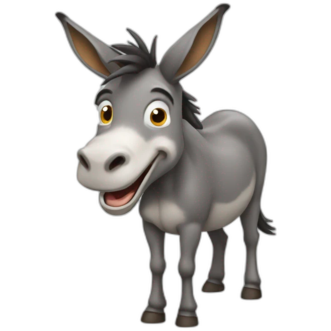 Donkey laughed emoji
