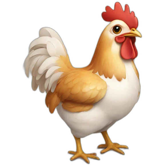 lovely chicken emoji