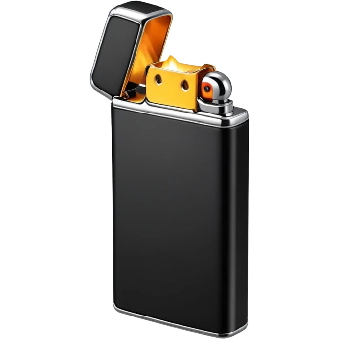 black lighter emoji