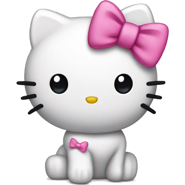 hello kitty with pink bow emoji