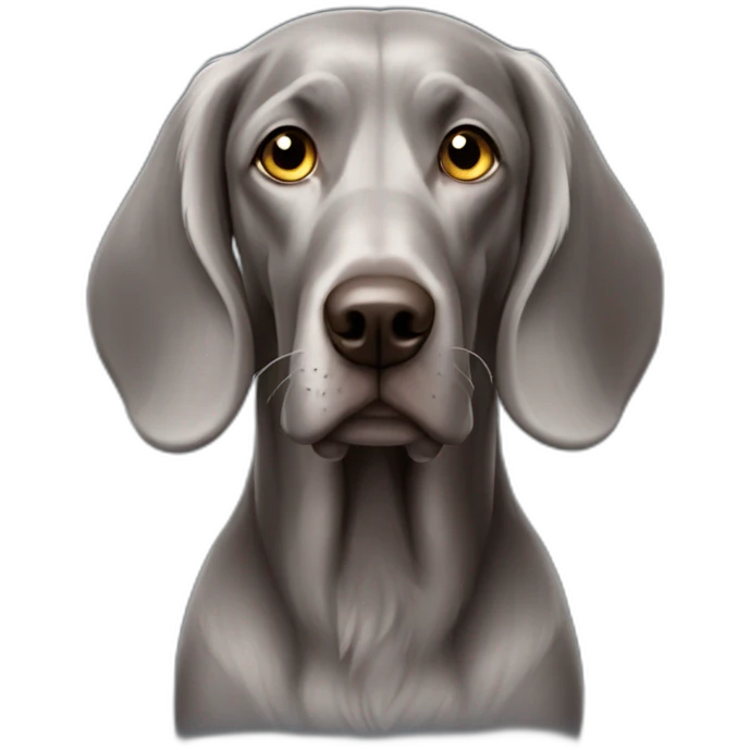 longhair weimaraner emoji