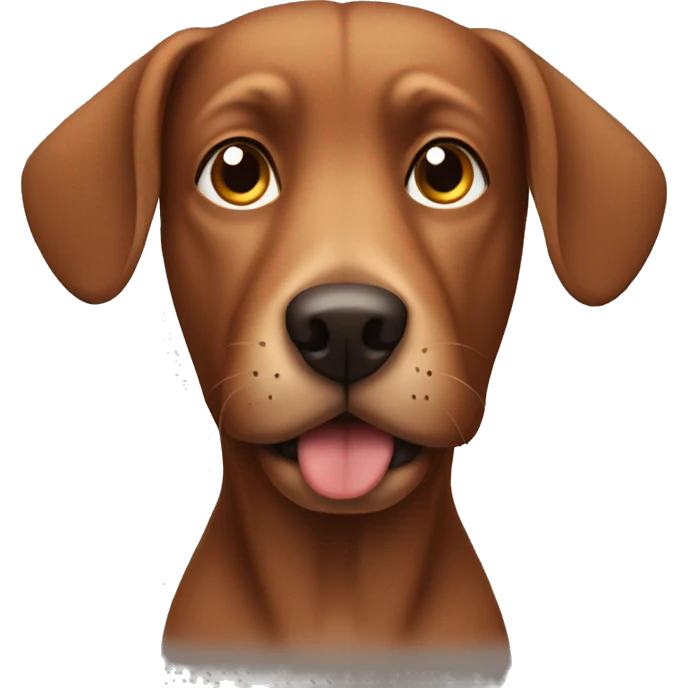 Brown dog with long ears emoji