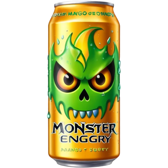 Mango Loco Monster energy drink emoji