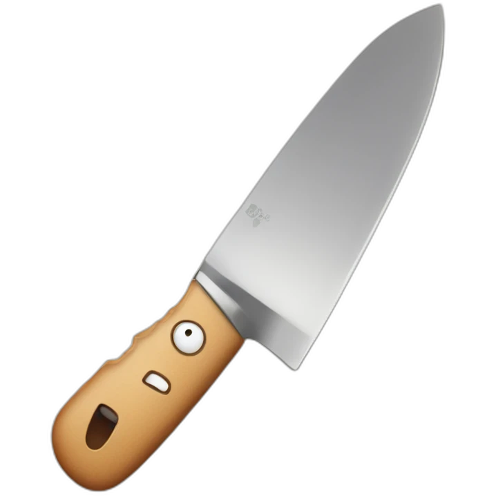 happy smiling kitchen knife emoji