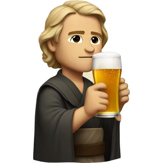 skywalker drinking beer emoji