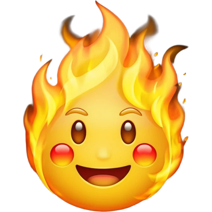 The emoji yellow On fire emoji