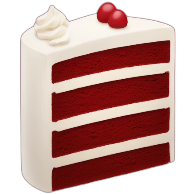 Red velvet cake emoji