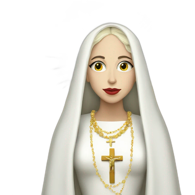 Lady Gaga as holy mary emoji