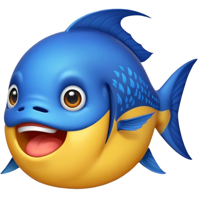 buatkan emoji namun berbentuk ikan 🐟 yang chubby untuk discord emoji tentang mancing untuk announcement  emoji