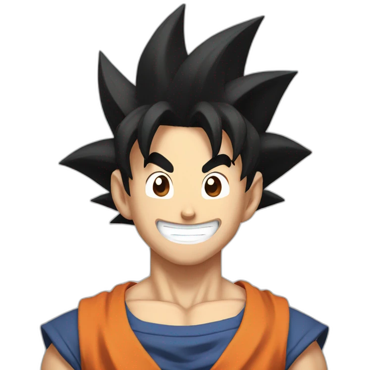 Goku smiling emoji