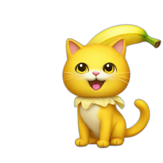 Cat Wearing A Banana Costume emoji