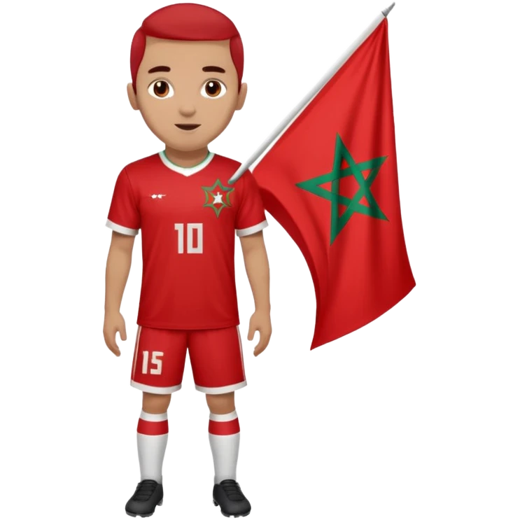 Maillot du Maroc foot emoji