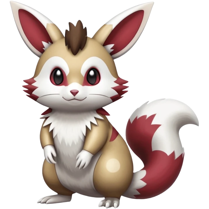 Shiny Furret-Minccino-Zangoose-Hybrid (Full body) emoji