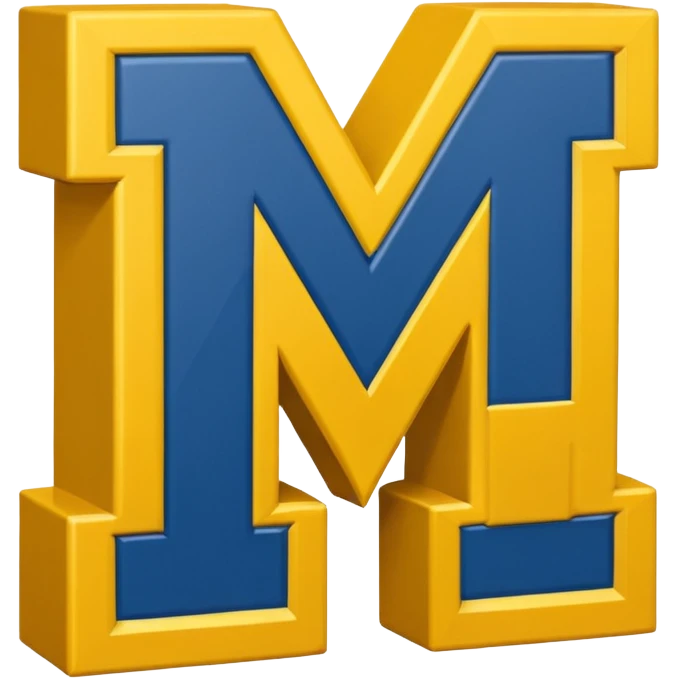 make an emoji of the michigan logo emoji