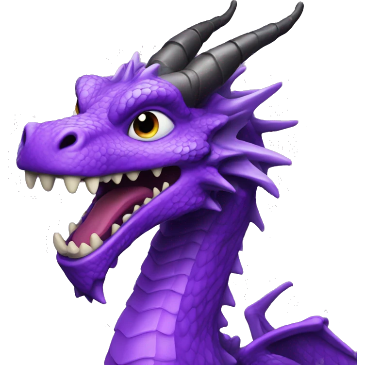 purple dragon a 360 emoji