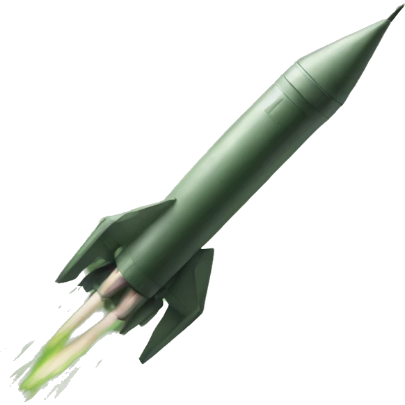 a missile that fell into the swamp emoji