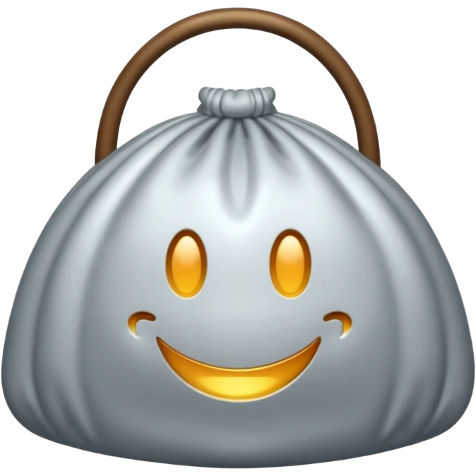 Un émoji de sac d'argent chic entrain de dormir emoji