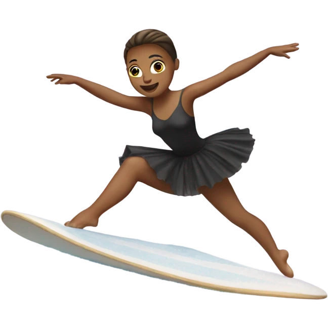 ballerina surfing  emoji