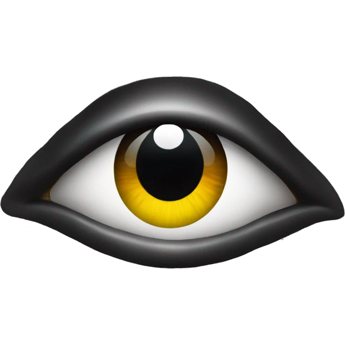eye with black background, and iris emoji