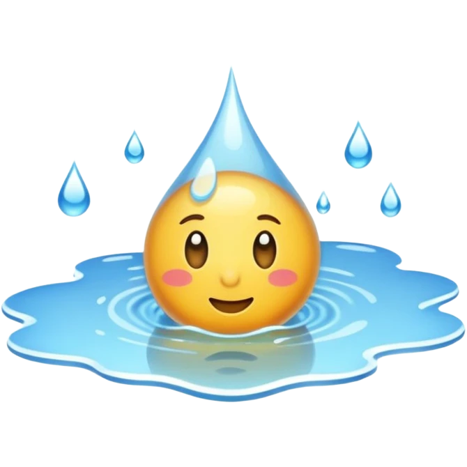 water on the ground emoji