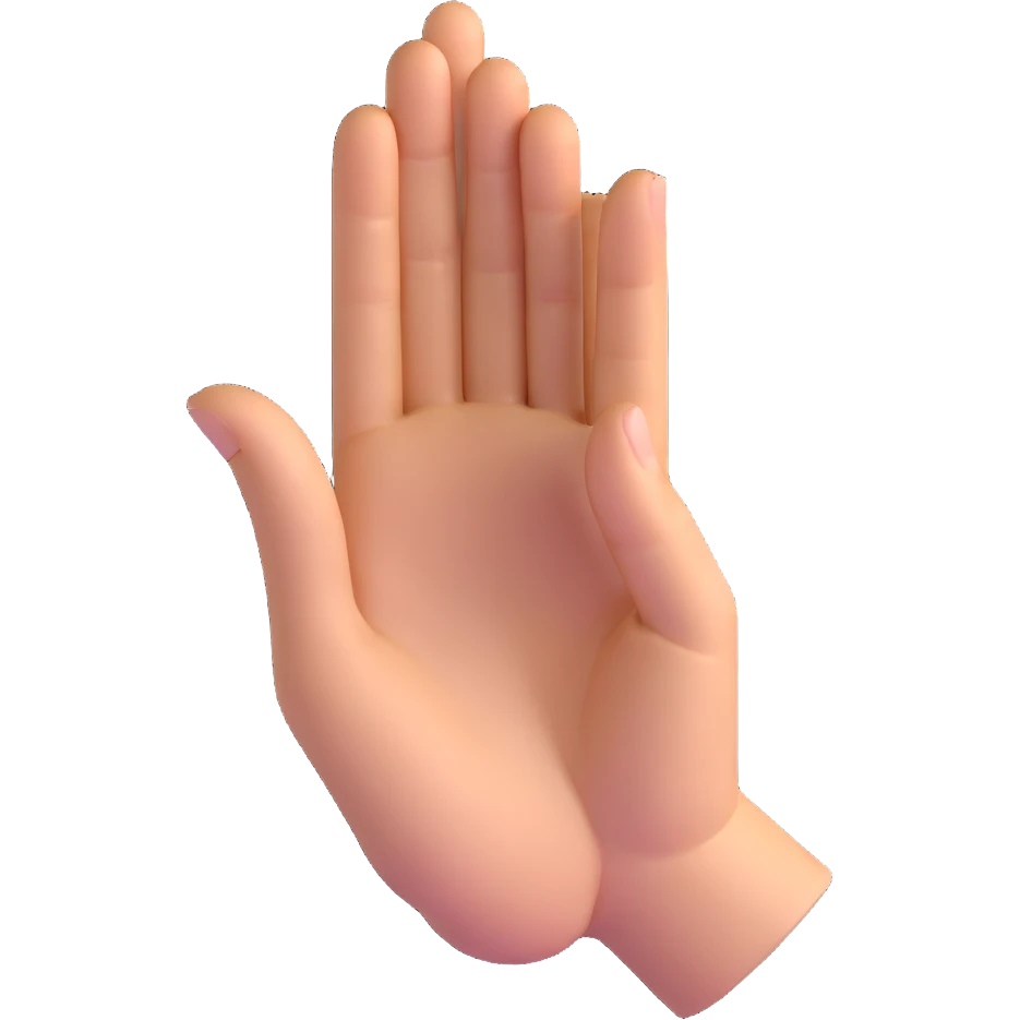 yoni mudra hand gesture emoji