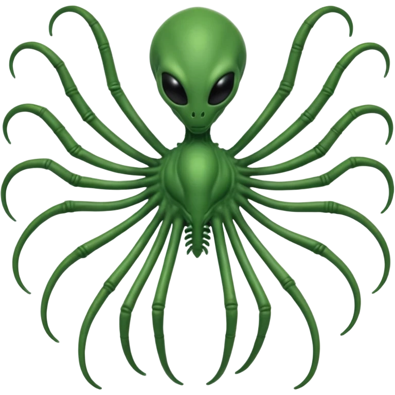 Alien with 15 arms 20 legs and 300000000000 eyes emoji